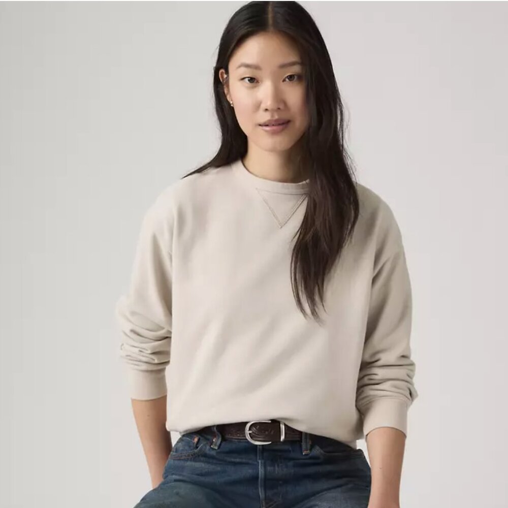 Levi‘s Women Heritage Crewneck Sweatshirt M 100%cotton